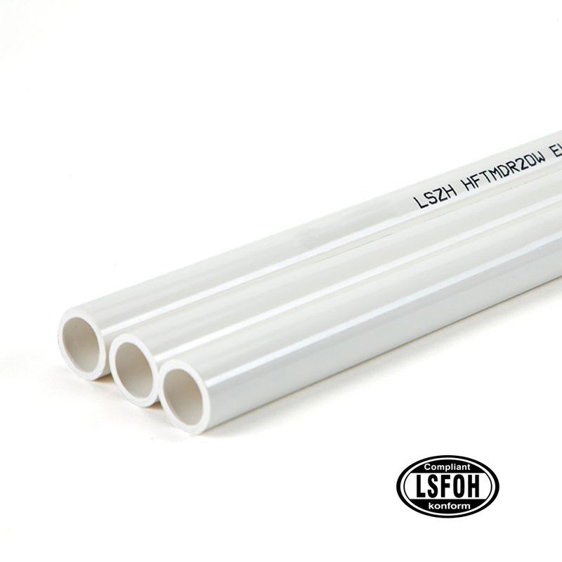 Low-Smoke Halogen-Free Rigid Electrical Conduit Pipe White 1 LSZH rigid conduit white