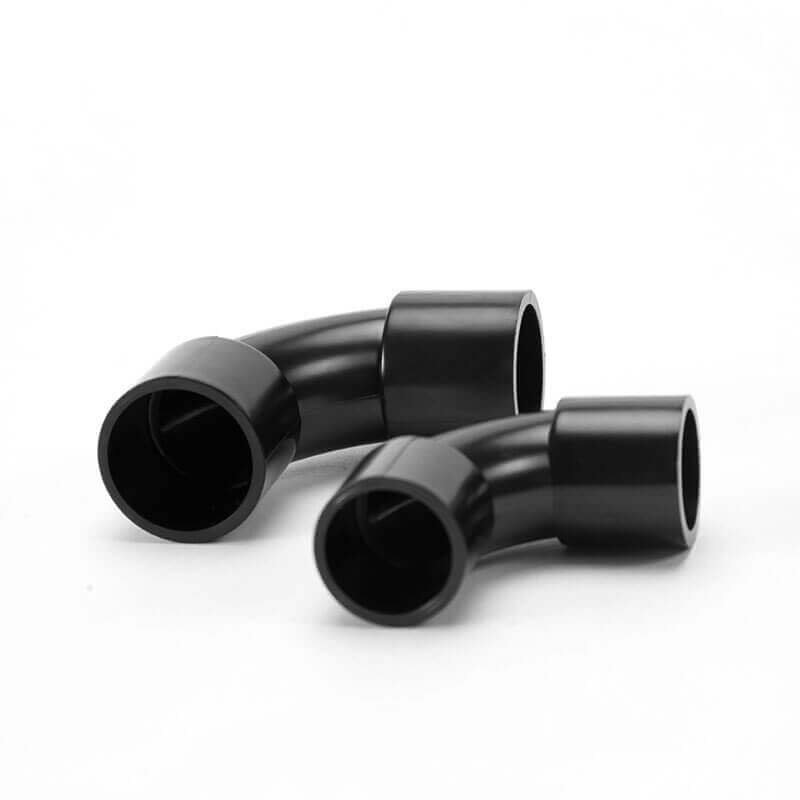 Low-Smoke Halogen-Free Electrical Conduit Elbow 2 black elbow