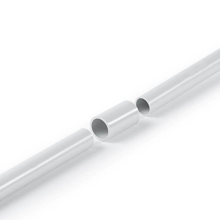 Low-Smoke Halogen-Free Electrical Conduit Coupling 4 conduit coupling connector grey