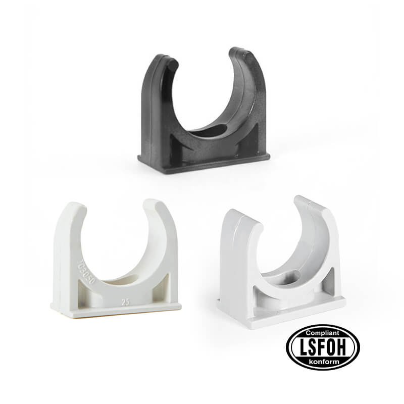 Low-Smoke Halogen-Free Electrical Conduit Clamp and Clip 2 conduit pipe clip and clamp