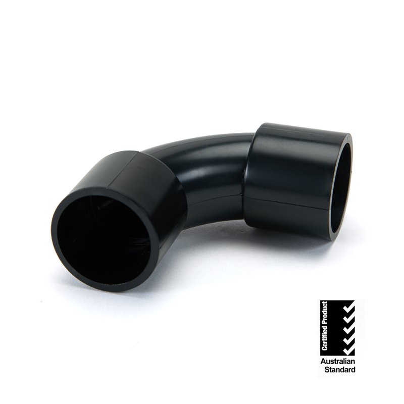 AS/NZS 2053 Standard Elbow Connector Black 1 elbow black connector
