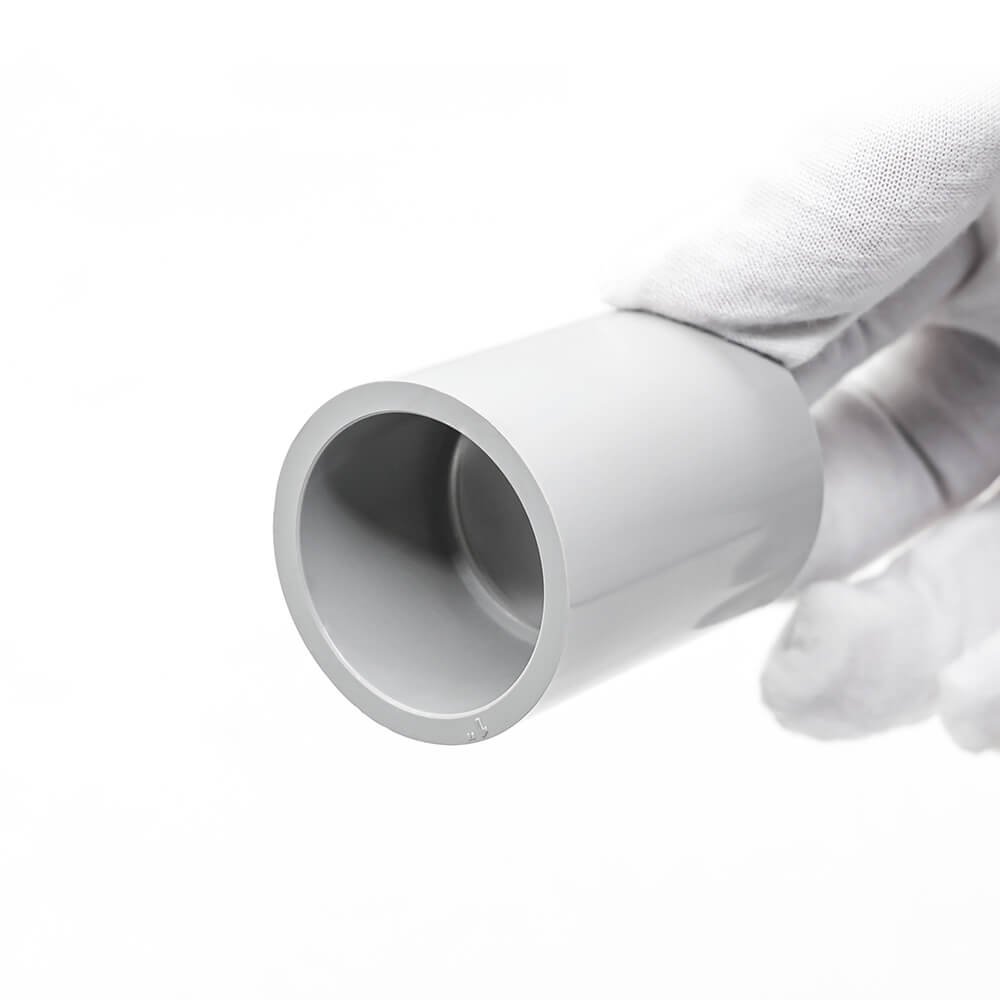 Low-Smoke Halogen-Free Electrical Conduit Coupling 3 grey conduit coupling showing