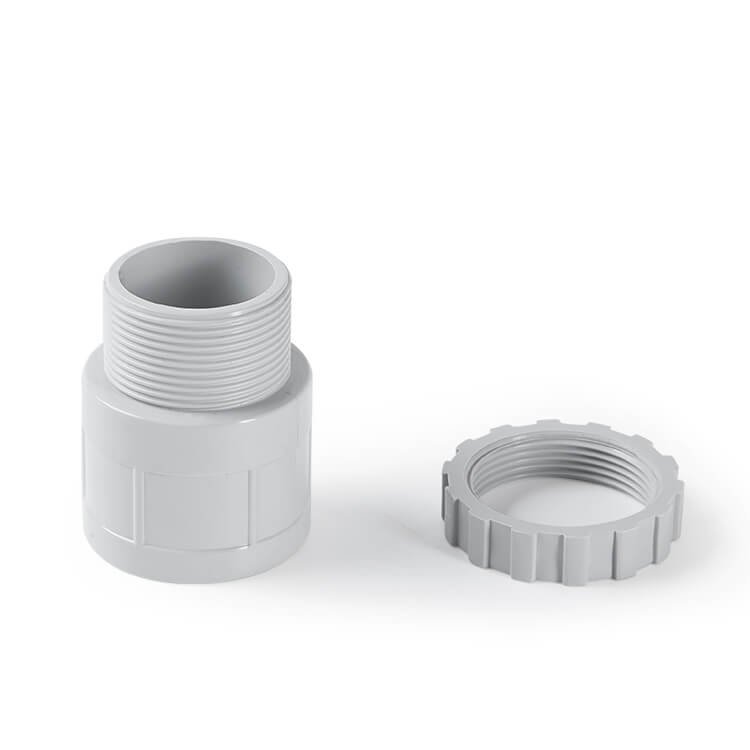 AS/NZS 2053 Solar Conduit Connector Male Adapter 3 grey male adapter