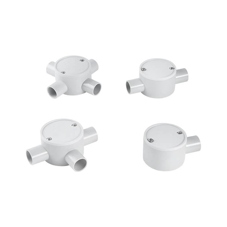Low-Smoke Halogen-Free Electrical Conduit Junction Box 2 junction box different ways