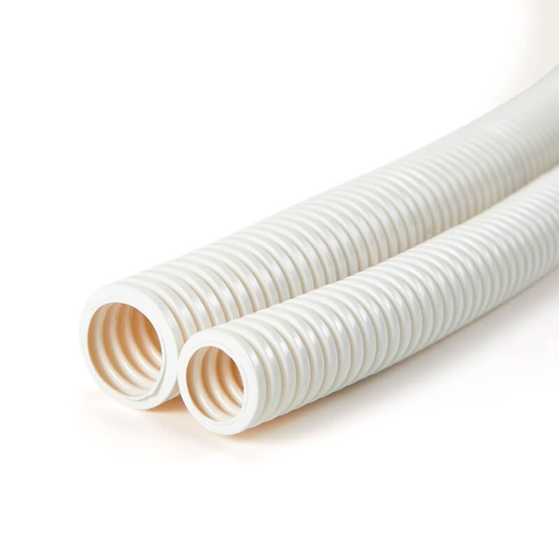 Low-Smoke Halogen-Free Flexible Electrical Conduit Pipe White 2 low smoke halogen free conduit white