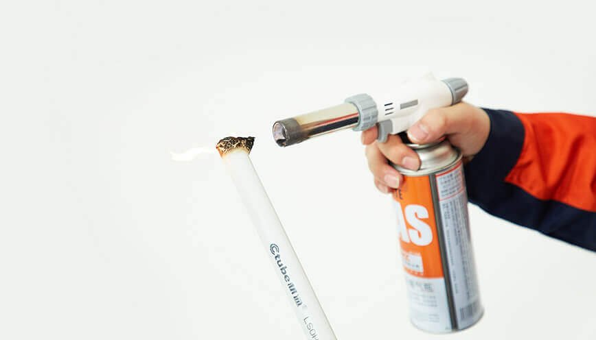 Low-Smoke Halogen-Free Rigid Electrical Conduit Pipe Grey 3 lszh conduit rigid fire test