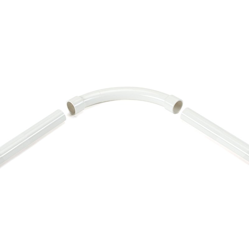 AS/NZS 2053 Standard Sweep Bend White 2 sweep bend connect white