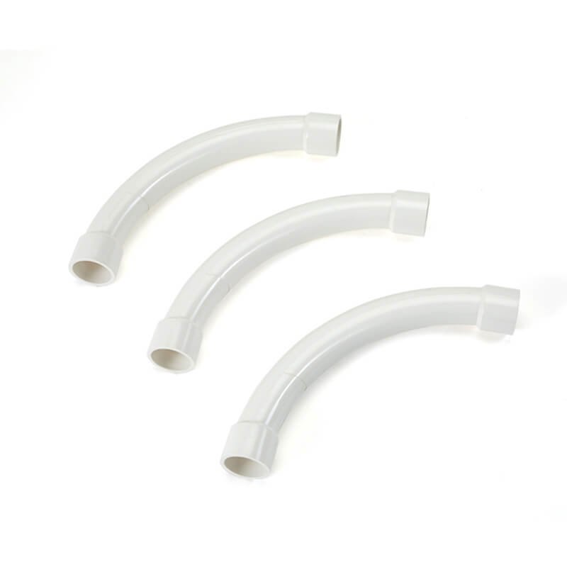 Low-Smoke Halogen-Free Electrical Conduit Sweep Bend 2 sweep bend white