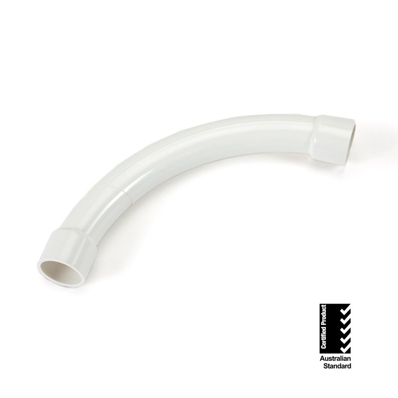 AS/NZS 2053 Standard Sweep Bend White 1 sweep bend white