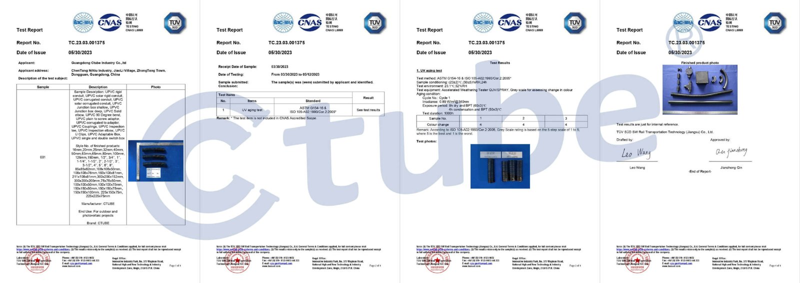 Understanding ASTM G154-16 and ISO 105-A02 Ctube Have Passed