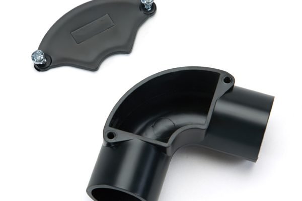 elbow black with lid showing elbow black with lid showing